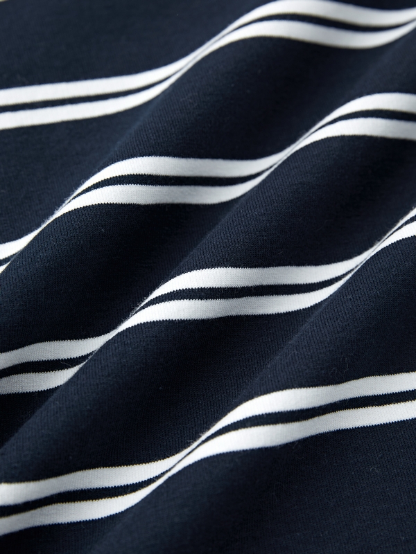 Camiseta de manga larga con estampado de rayas para hombre-5