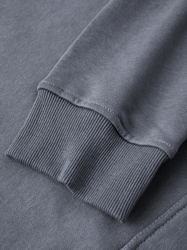 Sudadera con capucha extragrande reversible con empalme de gofre irregular para hombre-6