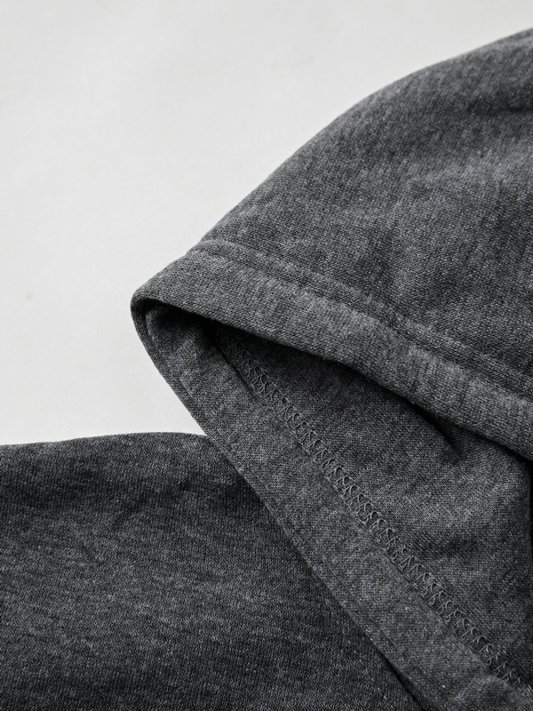 Sudadera extragrande con capucha y cremallera con cordón y estampado de demonio para hombre-2