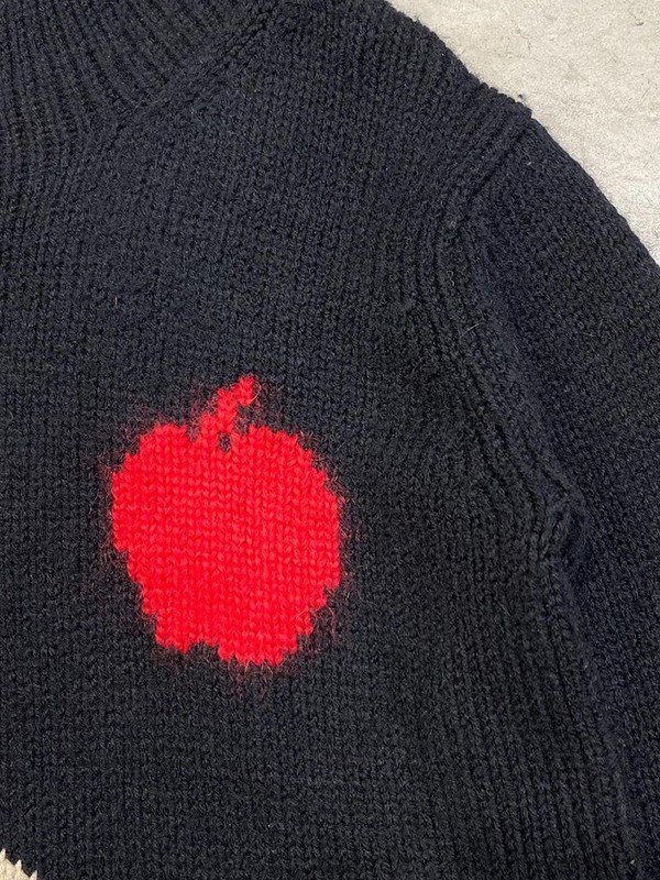 Suéter de hombre con cuello alto en jacquard de esqueleto-4