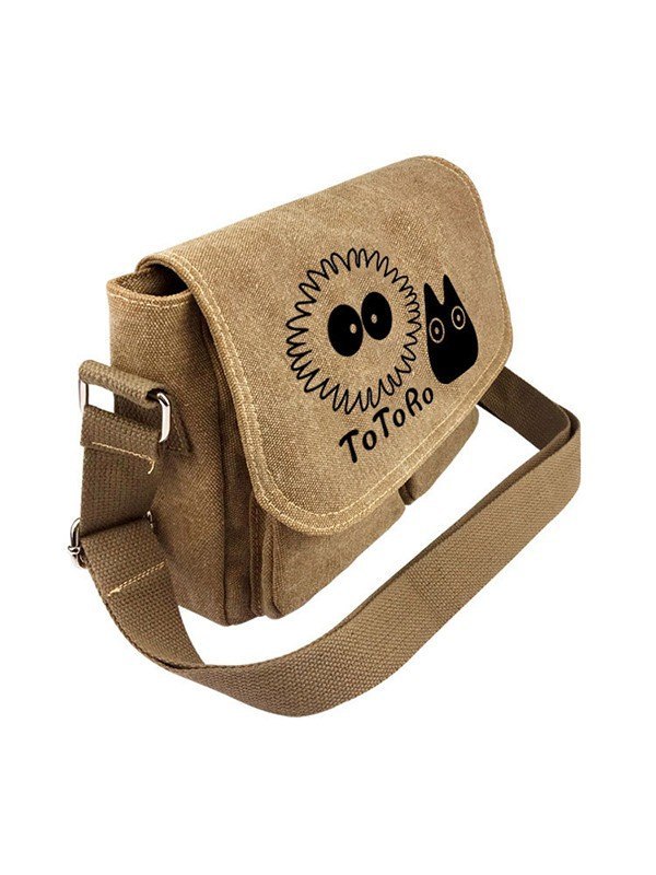 Bolsa de mensajero de lona de dibujos animados vintage-1