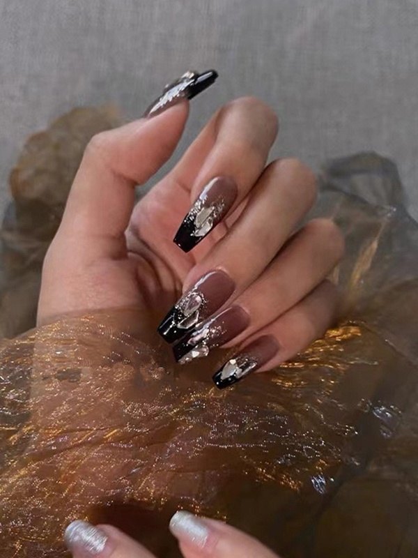 24 piezas de diamantes de imitación galácticos para embellecer las uñas.-4