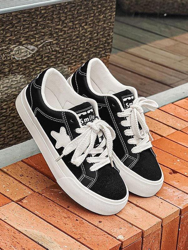 Zapatillas de hombre con parche de estrella en contraste-4